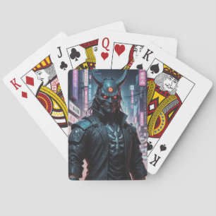 Baraja De Cartas Cyberpunk Demon Samurai