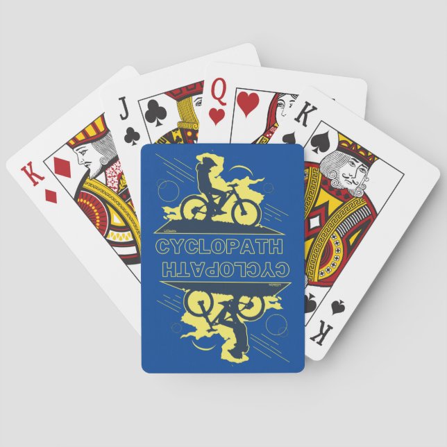 Baraja De Cartas CYCLOPATH graciosa idea de regalo de bicicleta de  (Reverso)
