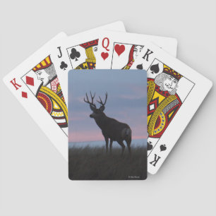 Baraja De Cartas D3 Mule Deer Buck Sunrise Buck