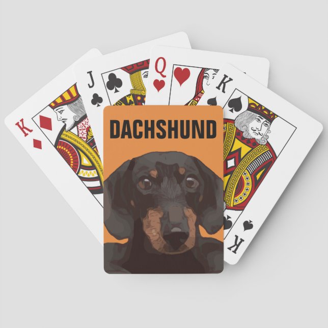 BARAJA DE CARTAS DACHSHUND (Reverso)