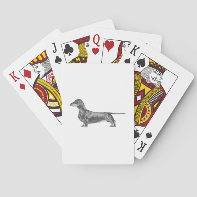 Baraja De Cartas Dachshund (Reverso)
