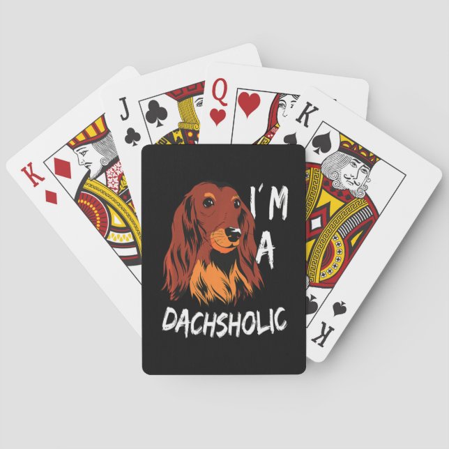 Baraja De Cartas Dachshund Dachsholic (Reverso)