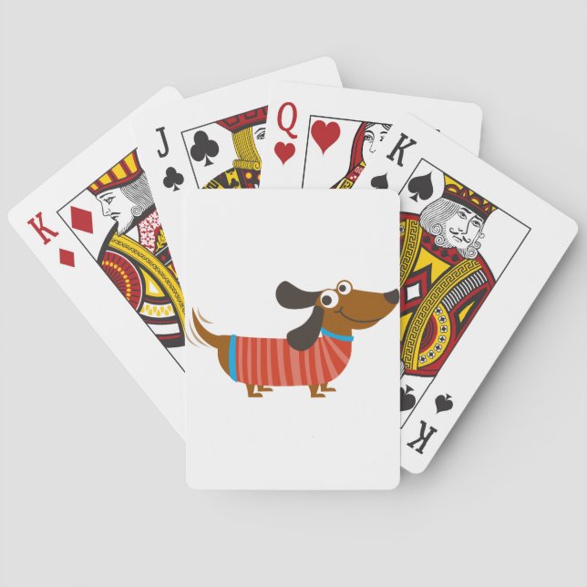 Baraja De Cartas Dachshund Dog (Reverso)