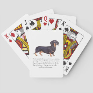 Baraja De Cartas Dachshund Keepsake - mujer