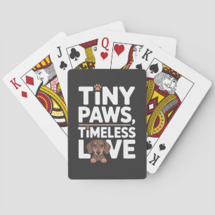 Baraja De Cartas Dachshund Pequeñas Patitas, Amor Intemporal