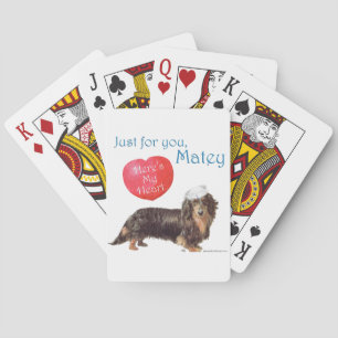 Baraja De Cartas Dachshund Valentine