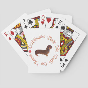 Baraja De Cartas Dachshunds hacen mi mundo