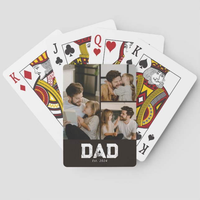 Baraja De Cartas Dad Established Black Fun 3 Photo (Reverso)