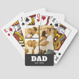 Baraja De Cartas Dad Established Bold Text Black 3 Photo