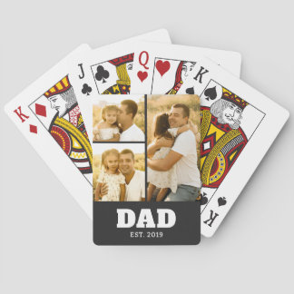 Baraja De Cartas Dad Established Bold Text Black 3 Photo