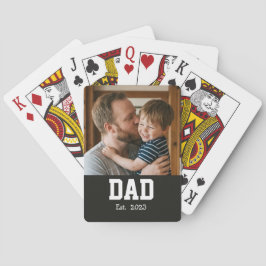 Baraja De Cartas Dad Established Custom Modern Bold Text