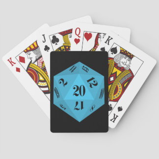 Baraja De Cartas Dados azules 20-Sided
