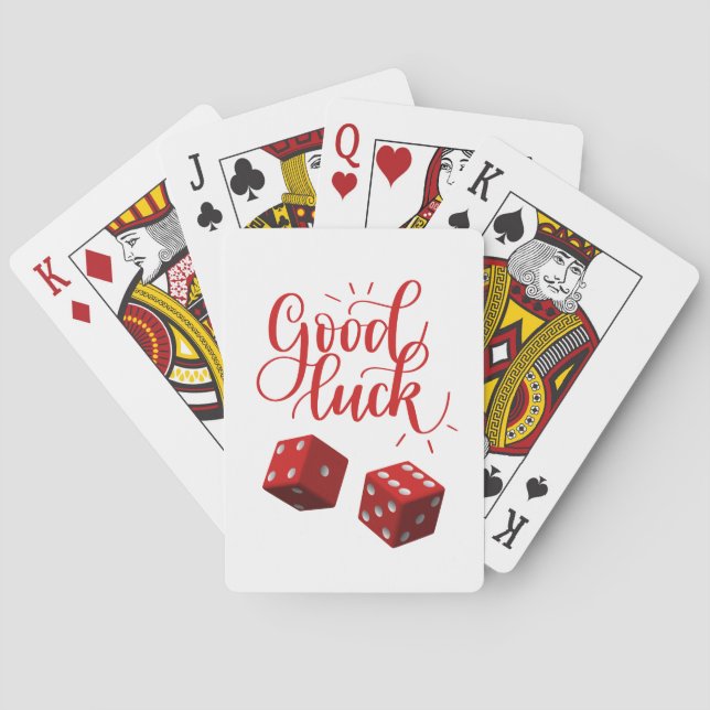 Baraja De Cartas dados de día afortunado (Reverso)