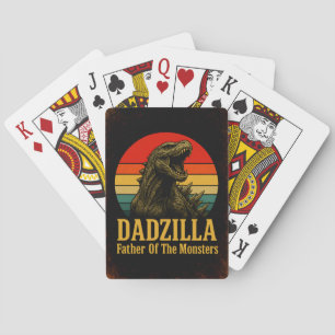 Baraja De Cartas Dadzilla Padre De Los Monstruos Día Del Padre