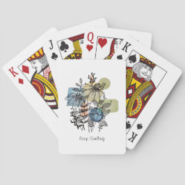 Baraja De Cartas Daisy Doodle En Tinta Y Acuarela