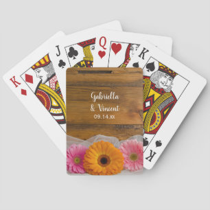 Baraja De Cartas Daisy Trio Country Barn Boda