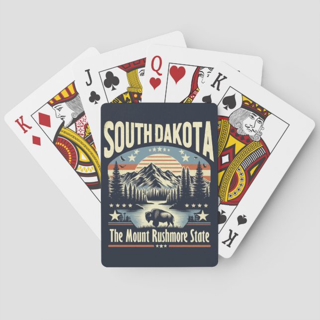Baraja De Cartas Dakota del Sur (Reverso)