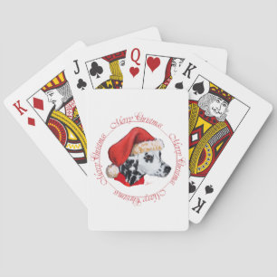 Baraja De Cartas Dalmatian Merry Christmas