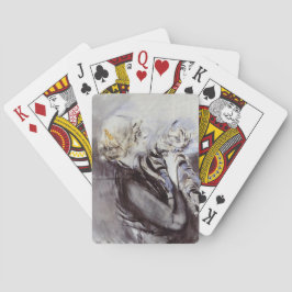 Baraja De Cartas Dama con gato gris (por Giovanni Boldini)