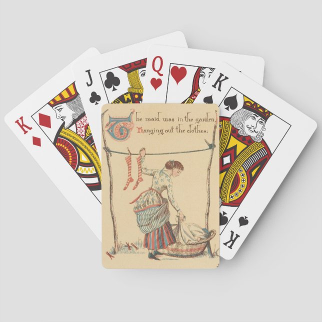 Baraja De Cartas Dama de bonito Vintage (Reverso)