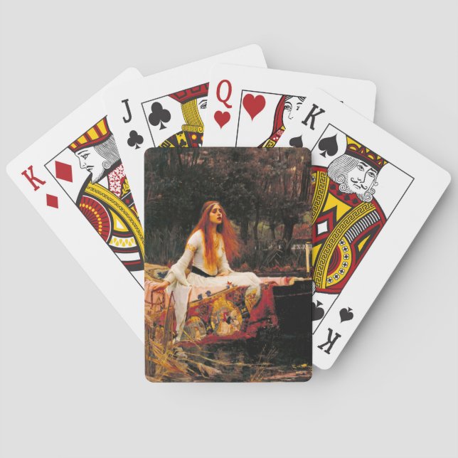 Baraja De Cartas Dama de Castillo de Shalott (Reverso)