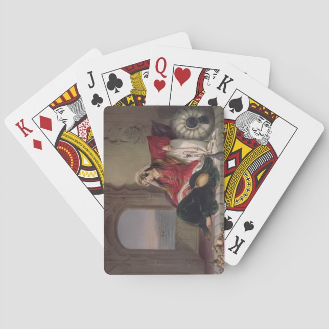 Baraja De Cartas Dama de Kandahar de Rank, comprometida con el taba (Reverso)