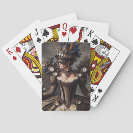 Baraja De Cartas Dama del Tiempo Victoriana Vintage Steampunk