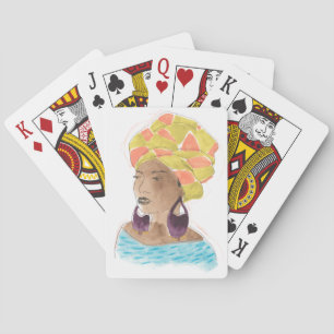 Baraja De Cartas Dama fuerte y bella
