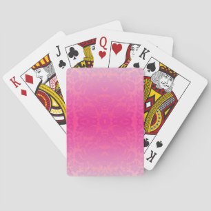 Baraja De Cartas Damasco de color rosa