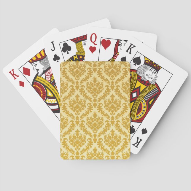 Baraja De Cartas Damasco de oro (Reverso)