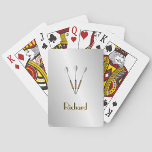 Baraja De Cartas Dardos Personalizados / Monograma