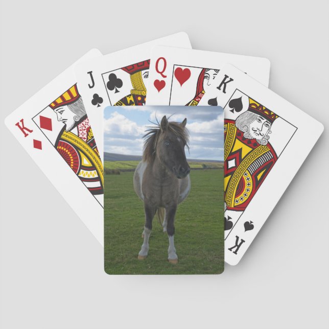 Baraja De Cartas Dartmoor Pony de ojos azules (Reverso)