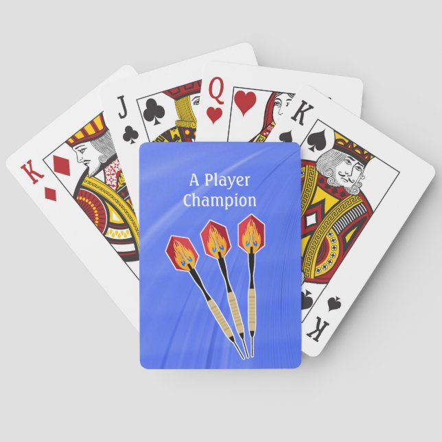 Baraja De Cartas Darts Sports Enfatiza 3Darts personalizar (Reverso)
