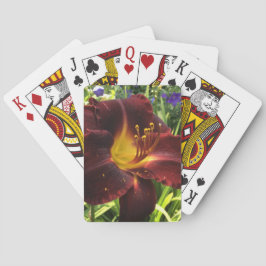 Baraja De Cartas DAYLILY "Dominic" Dark Wine.