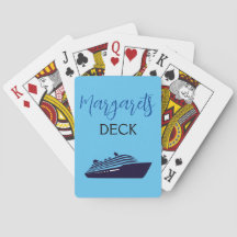 Baraja de Cartas de Crucero Azul
