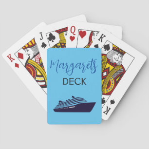 Baraja de Cartas de Crucero Azul