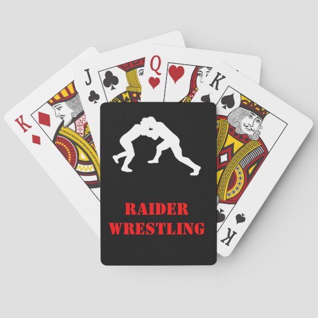 Baraja de cartas de equipo de lucha libre (Reverso)