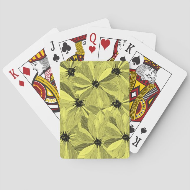 Baraja de Cartas de Girasol (Reverso)