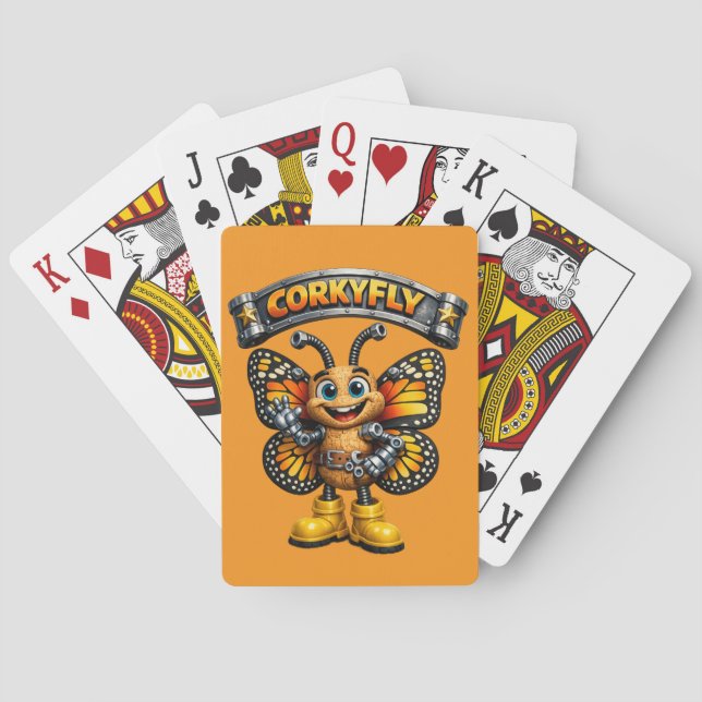 Baraja de Cartas de Insecto Divertido (Reverso)