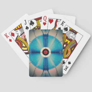 Baraja de Cartas de Juego Abstractas con Cuadrícul