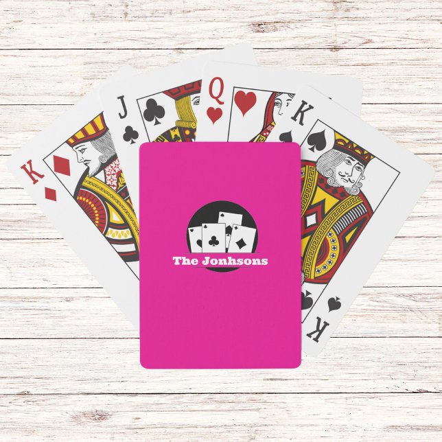Baraja de Cartas de Juego con Monograma Personaliz (Subido por el creador)