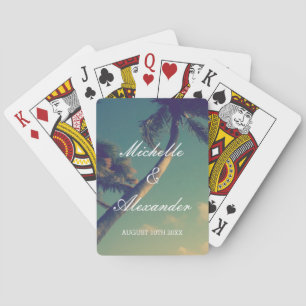 Baraja de cartas de juego de fotos de boda de play