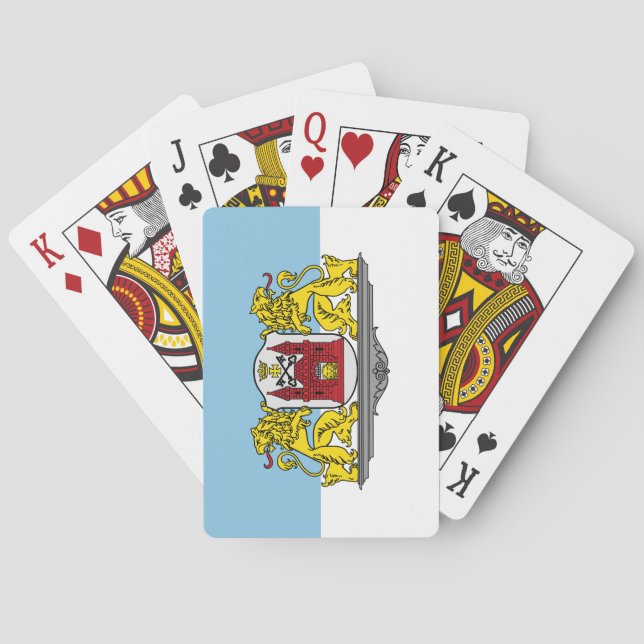 Baraja de cartas de la bandera de Riga, Letonia (Reverso)