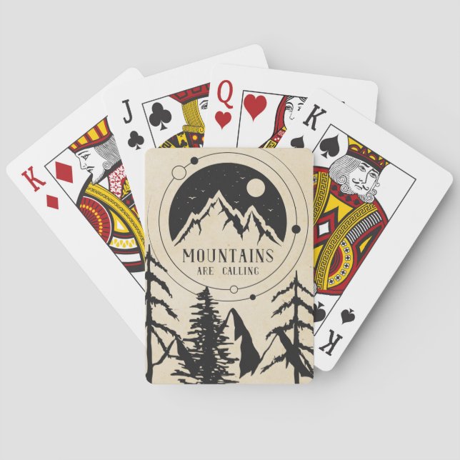 Baraja De Cartas De Montaña (Reverso)