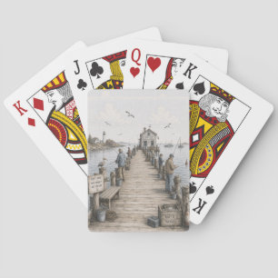 Baraja de Cartas de Muelle de Pesca Costero Capric
