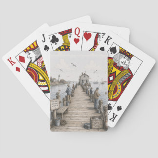 Baraja de Cartas de Muelle de Pesca Costero Capric