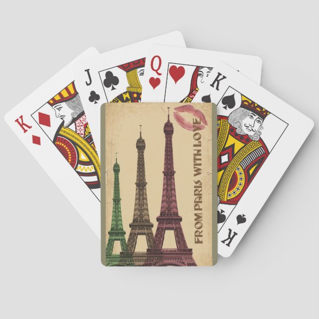 Baraja De Cartas De París con amor (Reverso)