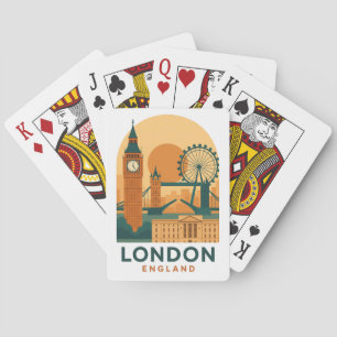 Baraja de Cartas de Poker de Viaje a Londres Ingla