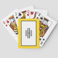 Baraja de Cartas de Poker Monogramadas para Papá