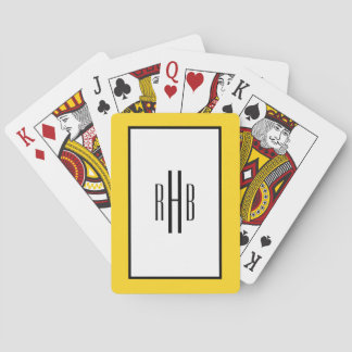 Baraja de Cartas de Poker Monogramadas para Papá
